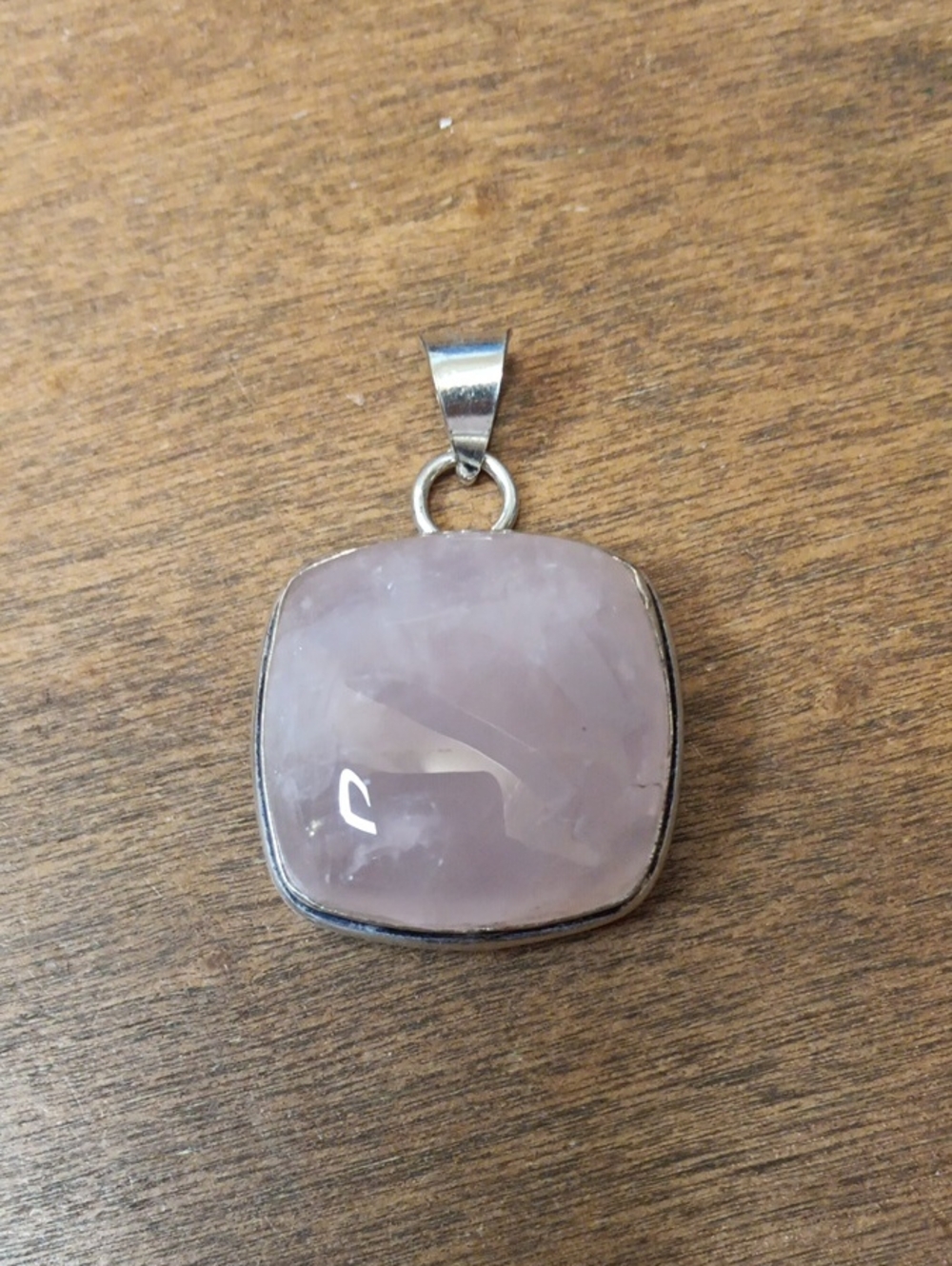 Rose Quartz Pendant Necklace - Soft Pink Gem